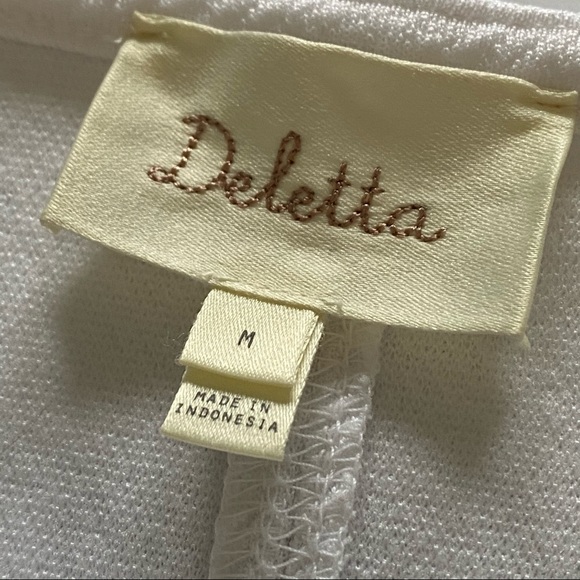 Deletta Anthropologie Ruched Ripple-Front Top - Picture 4 of 7